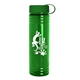 a green lid & transparent green bottle 24 oz slim fit water bottle with tethered lid