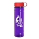 a red lid & transparent violet bottle 24 oz slim fit water bottle with tethered lid