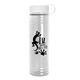 a white lid & clear bottle 24 oz slim fit water bottle with tethered lid