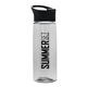 a black lid & clear bottle the flair - 26 oz transparent tritan(tm) bottle with pop - up lid