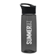 a black lid & transparent smoke bottle the flair - 26 oz transparent tritan(tm) bottle with pop - up lid