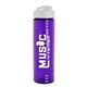 a white lid & transparent violet bottle 24 oz slim fit water bottle with flip lid
