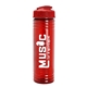 a red lid & transparent red bottle 24 oz slim fit water bottle with flip lid