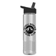 a black lid & clear bottle wave tritan(r) bottle with flip - straw lid - 24 oz
