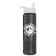 a white lid & smoke bottle wave tritan(r) bottle with flip - straw lid - 24 oz