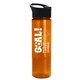a black lid & transparent-orange bottle the wave - 24 oz tritan(tm) bottle with pop - up lid