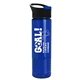 a black with blue flip tab lid & transparent-blue bottle the wave - 24 oz tritan(tm) bottle with pop - up lid