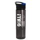 a black with blue flip tab lid & transparent-smoke bottle the wave - 24 oz tritan(tm) bottle with pop - up lid