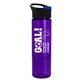 a black with blue flip tab lid & transparent-violet bottle the wave - 24 oz tritan(tm) bottle with pop - up lid