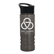 a black lid & transparent smoke bottle salute - 24 oz bottle with pop - up sip lid