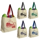 a group of the natural - 8 oz canvas tote