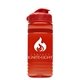 aerial view a group of groove stripe 20 oz tritan(tm) sports bottle with flip lid, image 2 of 10