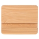 aerial view a tan eco - friendly bamboo tablet and mobile device holder, image 1 of 7