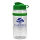 aerial view a group of groove stripe 20 oz tritan(tm) sports bottle with flip lid and digital imprint, image 7 of 9