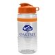 aerial view a group of groove stripe 20 oz tritan(tm) sports bottle with flip lid and digital imprint, image 8 of 9