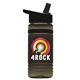 aerial view a group of groove stripe 20 oz tritan(tm) sports bottle with flip straw lid and digital imprint, image 8 of 9