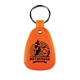 a neon orange microhalt(tm) western saddle key tag