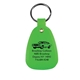 a neon green microhalt(tm) western saddle key tag