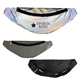 aerial view a silver reflective fanny pack, image 1 of 2