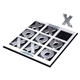aerial view a clear with black tic - tac - toe acrylic game, image 1 of 2