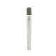 a frosted with black cap 0.34 oz refillable spray bottle