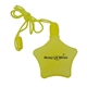 aerial view a yellow star shaped bubbles with breakaway neck cord, image 1 of 3