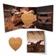 a cork tek booklet 2 with heart shaped cork coaster