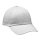 a white all - around unstructured cap
