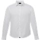 aerial view a white mens untuckit las cases wrinkle - free long sleeve slim - fit button up shirt, image 1 of 4