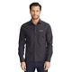 aerial view a black mens untuckit black stone wrinkle - free long sleeve slim - fit button up shirt, image 1 of 5