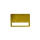 aerial view a brushed gold atlanta vogue name badge (standard size 3 x 2), image 1 of 2