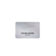 a silver charleston express name badge (standard size 2 x 3)