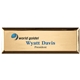 a gold aspen executive name badge (standard size 1 x 3)