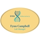 a brass seattle metal name badge (standard size 1-11/16 x 2-9/16 oval