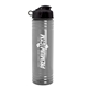 a black lid & transparent smoke bottle 24 oz slim fit water bottle with flip lid