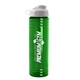a white lid & transparent green bottle 24 oz slim fit water bottle with flip lid