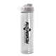 a white lid & clear bottle 24 oz slim fit water bottle with flip lid