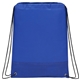 aerial view a royal crossweave heat sealed drawstring bag, image 1 of 3