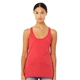 a group of bella + canvas - womens triblend racerback tank - colors