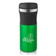 aerial view a green malmo 16 oz stainless steel travel tumbler with multiple color choices, image 1 of 2