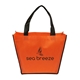 aerial view a orange festival non - woven tote, image 1 of 6