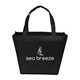 aerial view a black festival non - woven tote, image 1 of 6