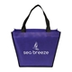 aerial view a purple festival non - woven tote, image 1 of 6
