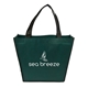 aerial view a hunter green festival non - woven tote, image 1 of 6