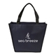 aerial view a navy festival non - woven tote, image 1 of 6