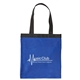 aerial view a royal blue tubac non - woven value tote, image 1 of 2