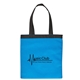 aerial view a sky blue tubac non - woven value tote, image 1 of 2