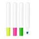 aerial view a group of brite spots(r) fluorescent highlighters with white barrel - usa made, image 2 of 2
