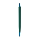 aerial view a forest green barrel & blue trim tri - stic(r) multi - color promotional pen, image 1 of 2
