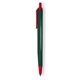 a forest green barrel & red trim tri - stic(r) multi - color promotional pen